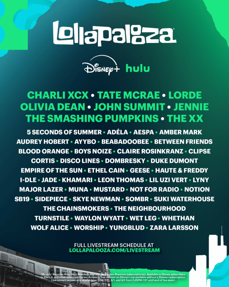 Lollapalooza 2026 Livestream: How to Watch, Streaming Schedule & Set Times This Weekend