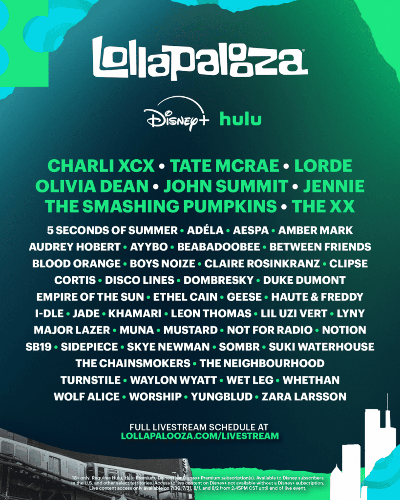 Lollapalooza Livestream 2026