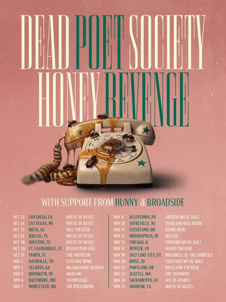 DEAD POET SOCIETY AND HONEY REVENGE ANNOUNCE  WITH ATLANTA DATE AT MASQUERADE HEAVEN