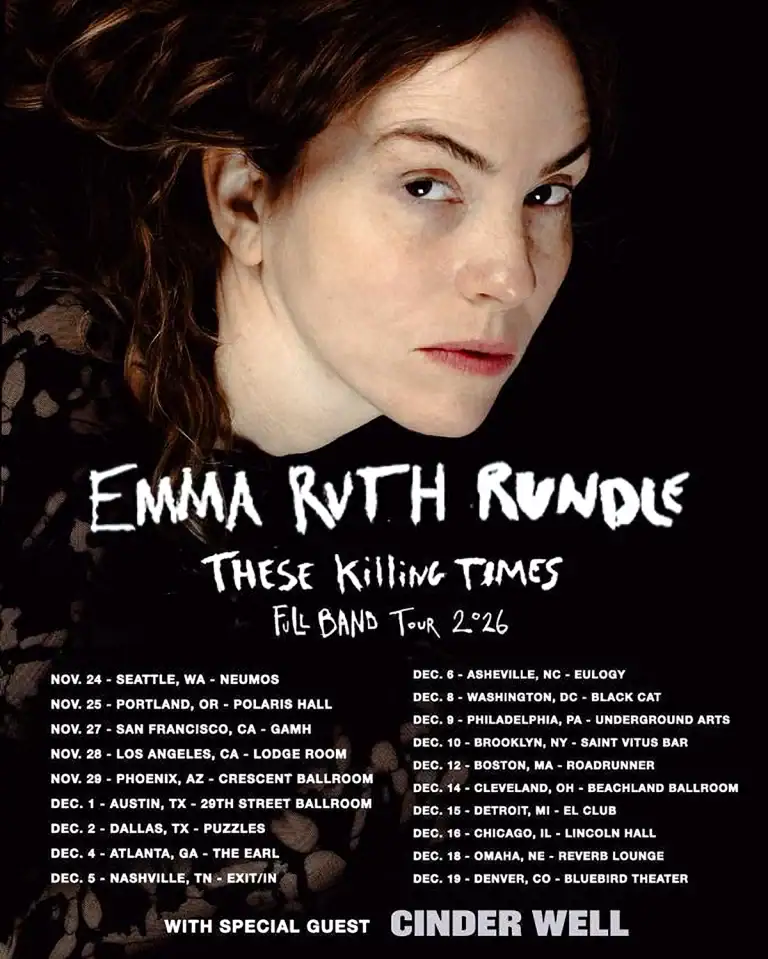 EMMA RUTH RUNDLE ANNOUNCES THESE KILLING TIMES FULL BAND TOUR 2026 WITH ATLANTA DATE AT THE EARL