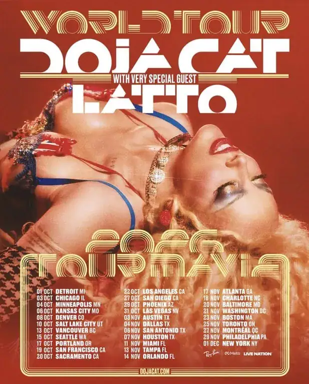 DOJA CAT ANNOUNCES 2026 TOUR MA VIE WITH ATLANTA DATE AT STATE FARM ARENA