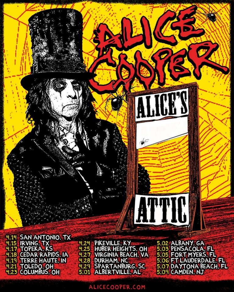 ALICE COOPER ANNOUNCES ALICE’S ATTIC WITH SAN ANTONIO DATE
