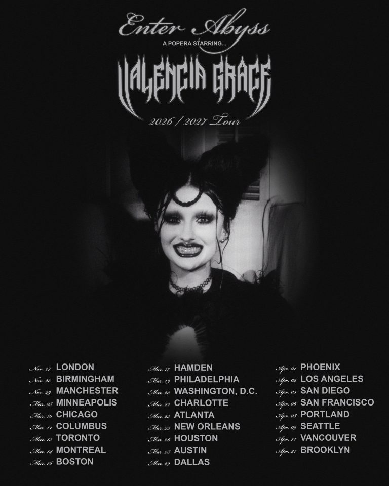 VALENCIA GRACE ANNOUNCES ENTER ABYSS 2026/2027 TOUR WITH ATLANTA DATE AT VINYL