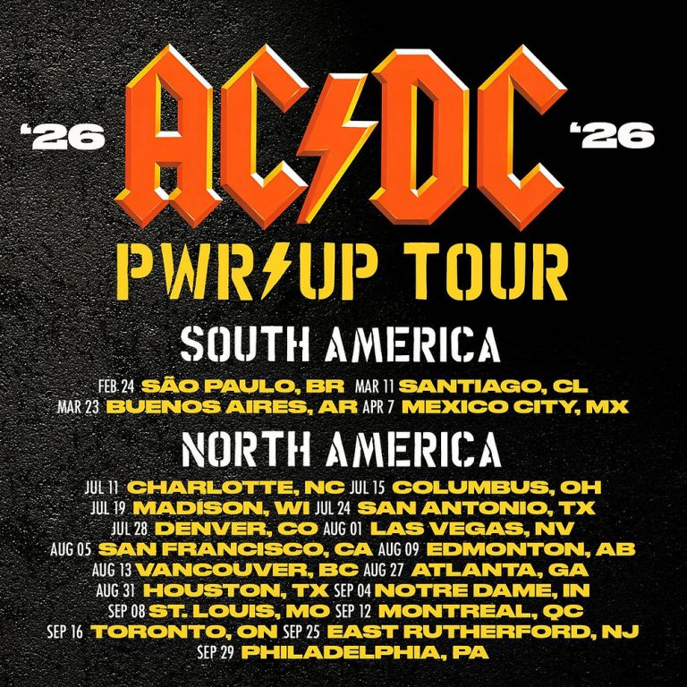 AC/DC announces 2026 US Power Up tour dates