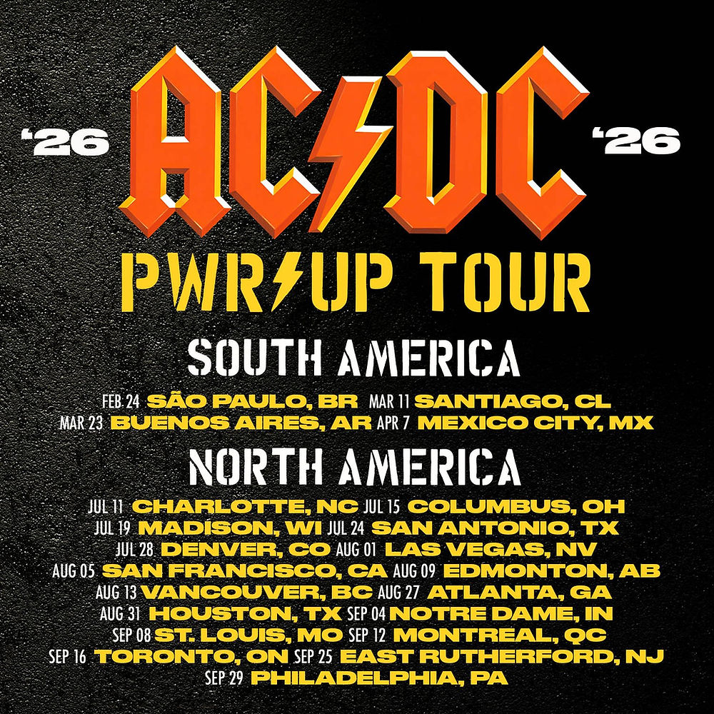 AC/DC 2026 PWR UP TOUR