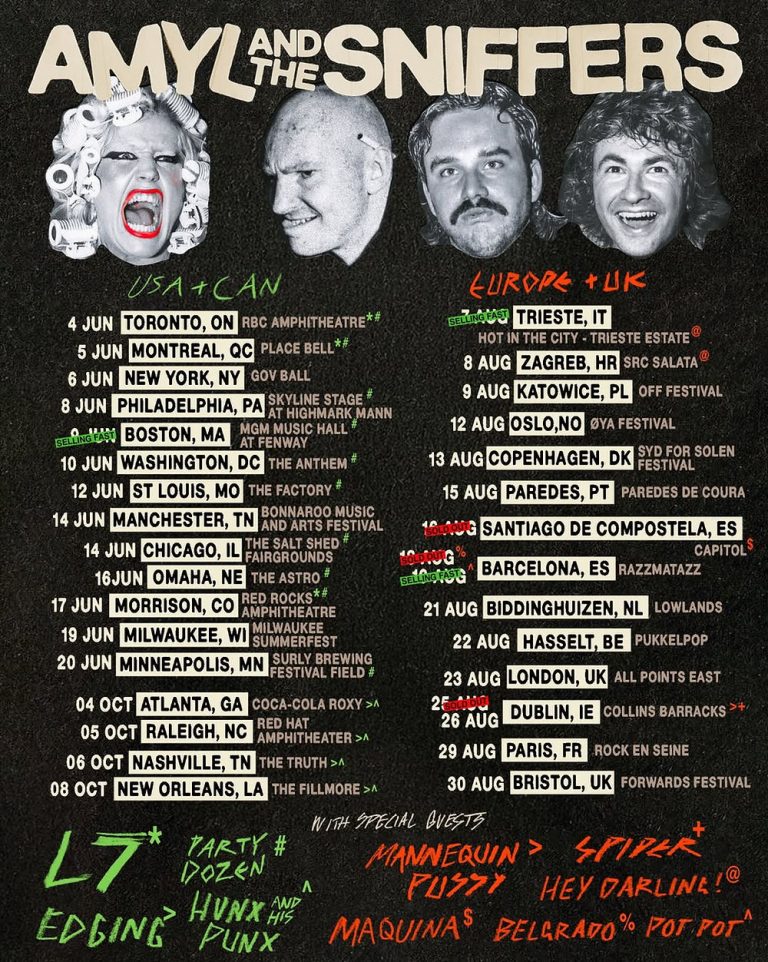 Amyl and the Sniffers 2026 North American Tour with Added Stops Including Atlanta