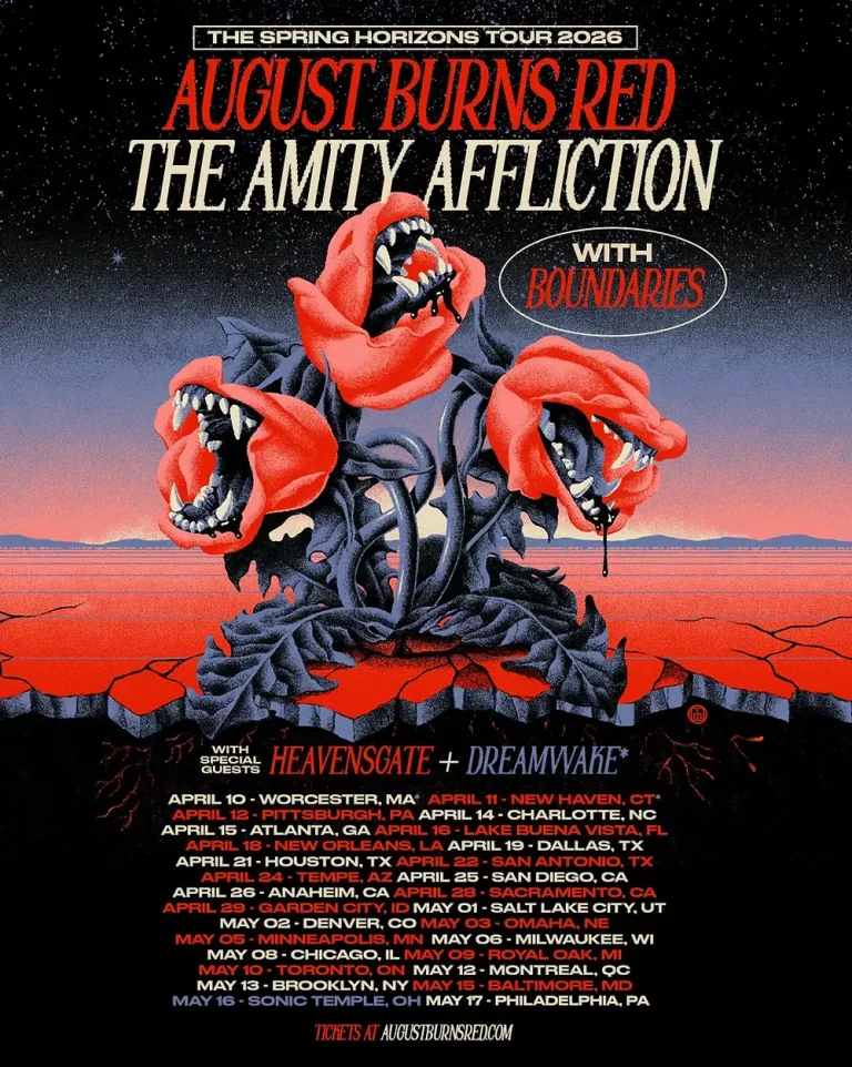 August Burns Red and The Amity Affliction Announce Spring 2026 Co Headline Tour