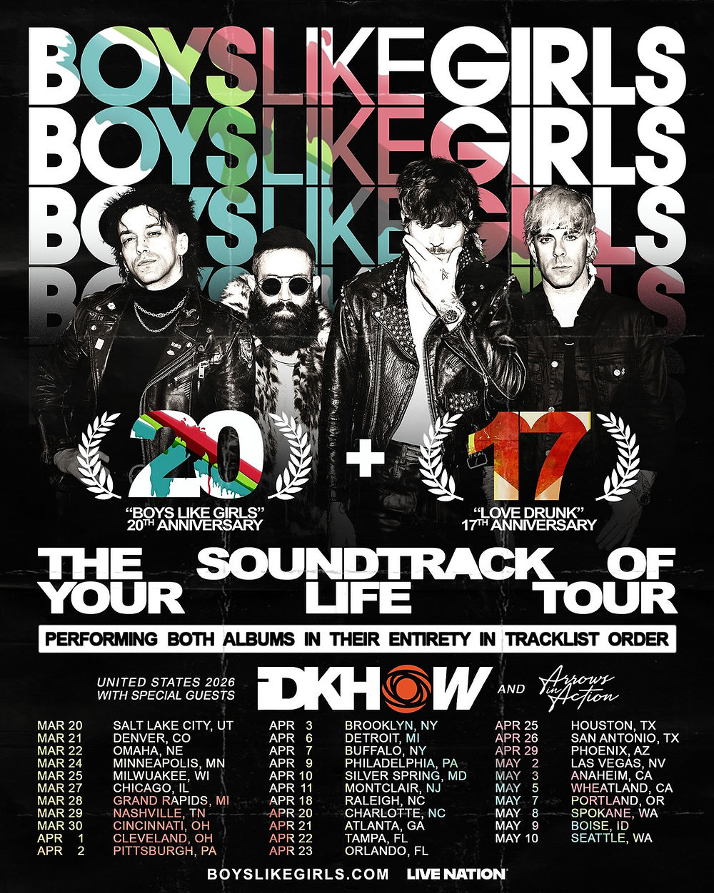 Boys Like Girls 2026 Tour