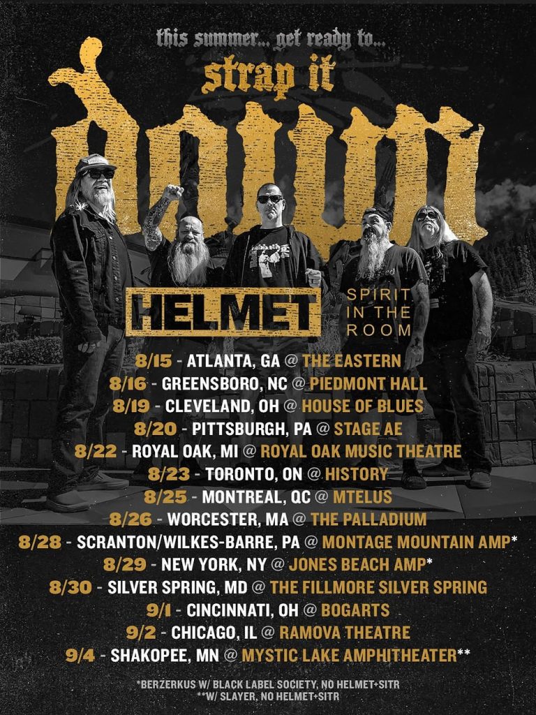 Down Announce Summer 2026 North American Tour with Helmet and Spirit in the Room