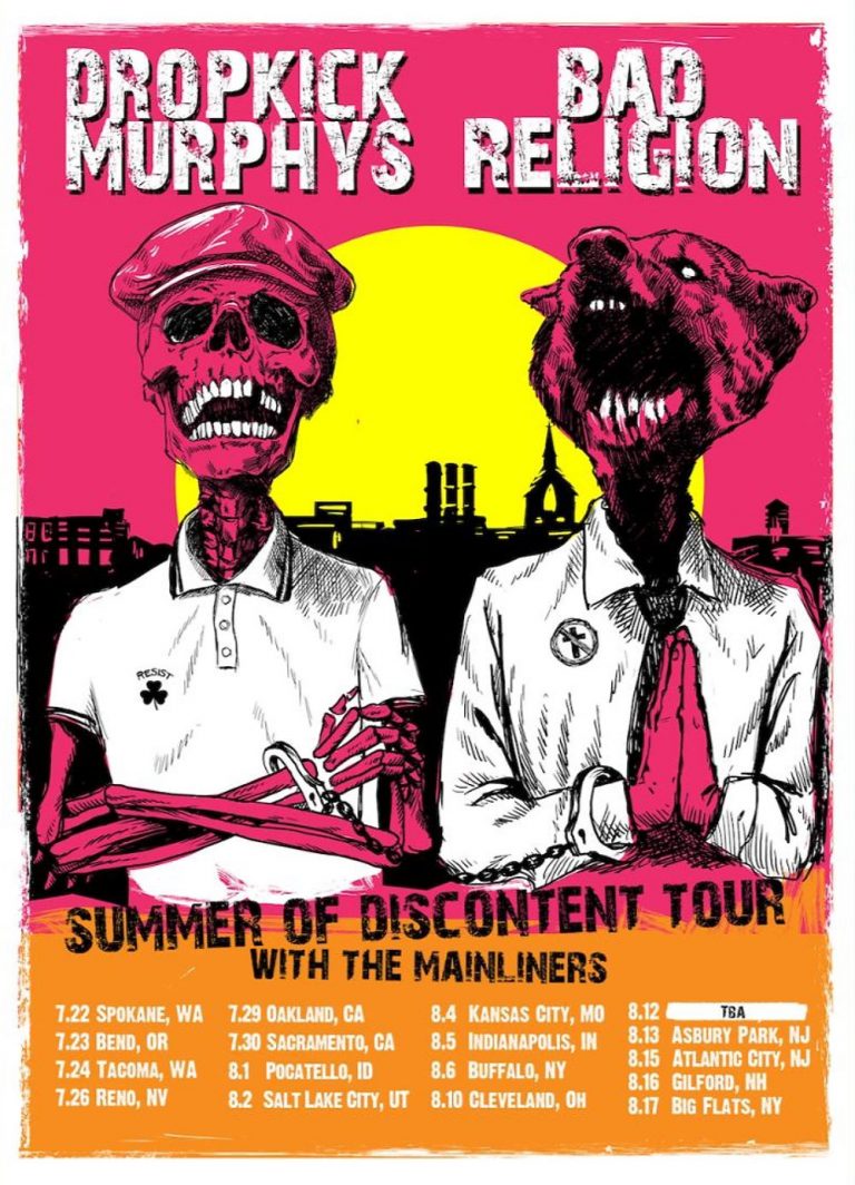 Dropkick Murphys & Bad Religion Announce 2025 Co-Headlining Tour