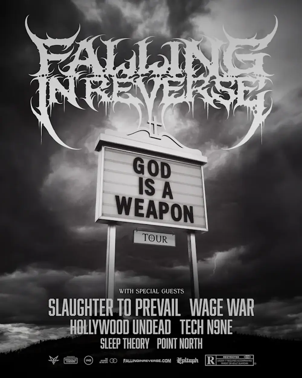 Falling In Reverse Announces 2025 ‘God Is A Weapon’ North American Tour