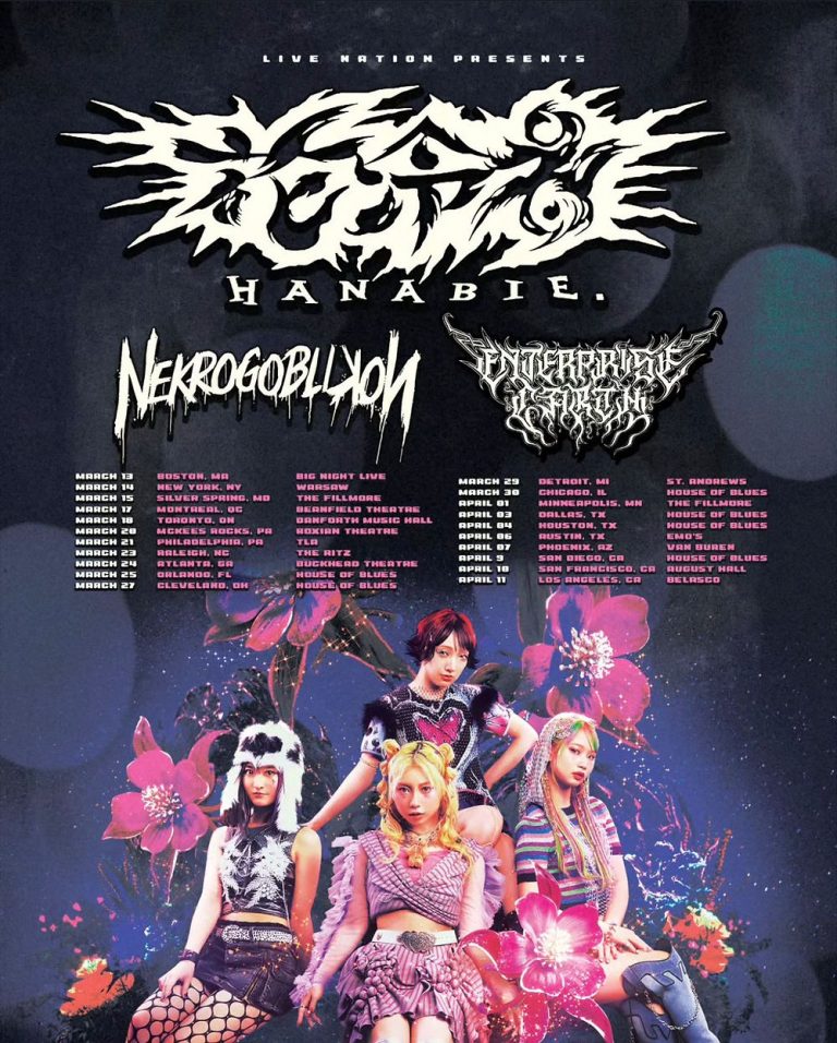 HANABIE.
Announce Spring 2026 North American Headliner
With Nekrogoblikon + Enterprise Earth As Support