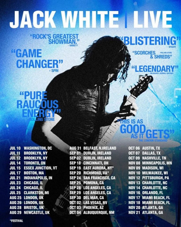 Jack White Announces 2026 Tour Dates