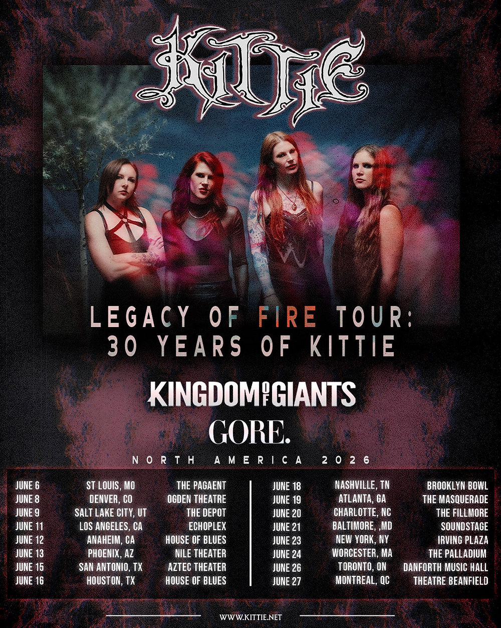 Kittie - Legacy Of Fire Tour 2026