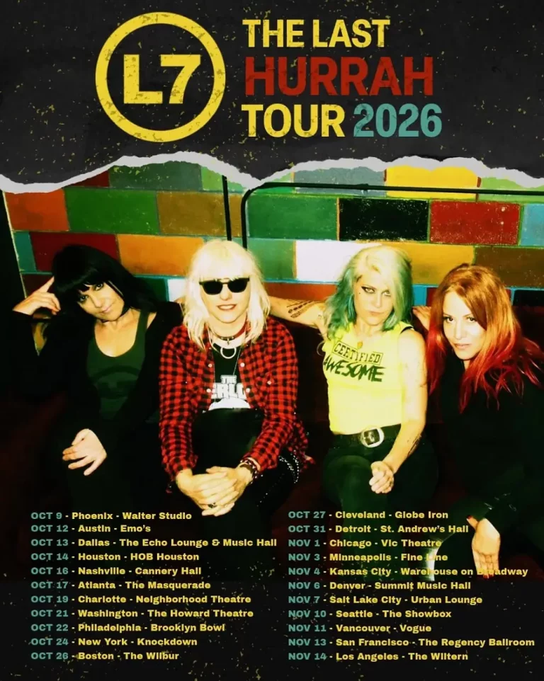 L7 Announce The Last Hurrah Tour 2026 With Atlanta Date At The Masquerade