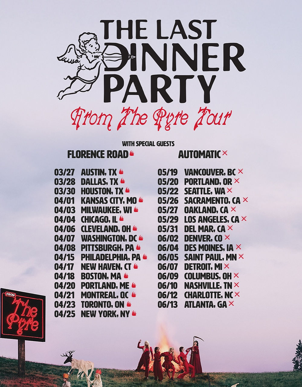 The Last Dinner Party - From The Pyre Tour Poster