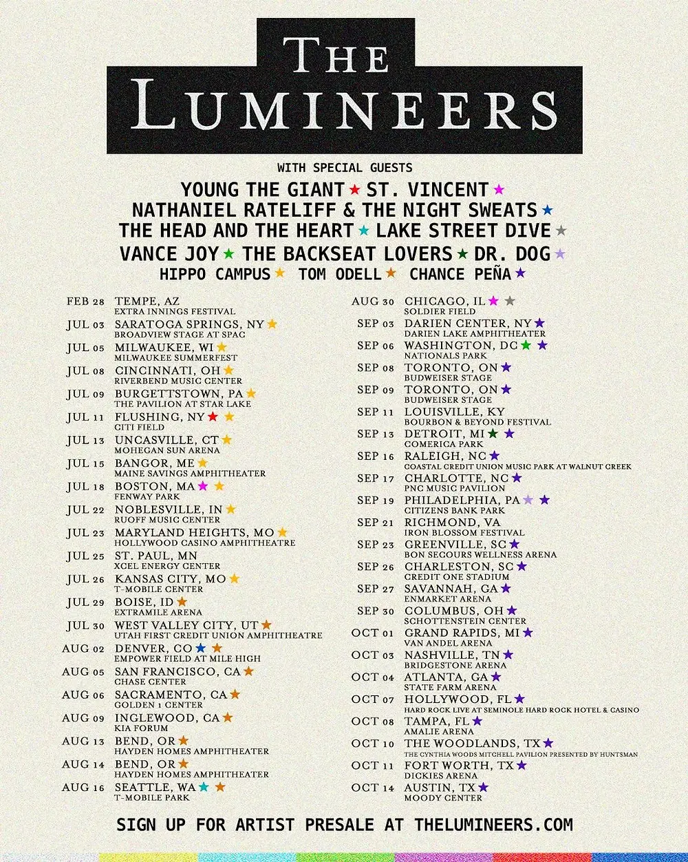 The Lumineers Automatic World Tour