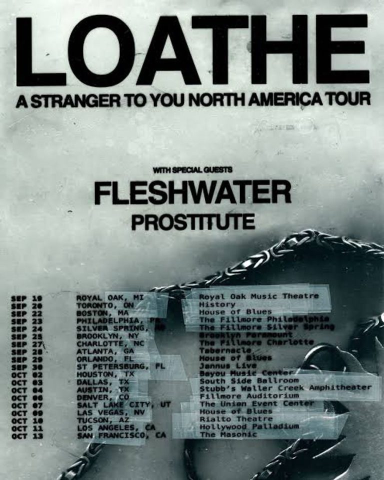 Loathe 2026 North American Tour Dates Announced – A Stranger To You Tour