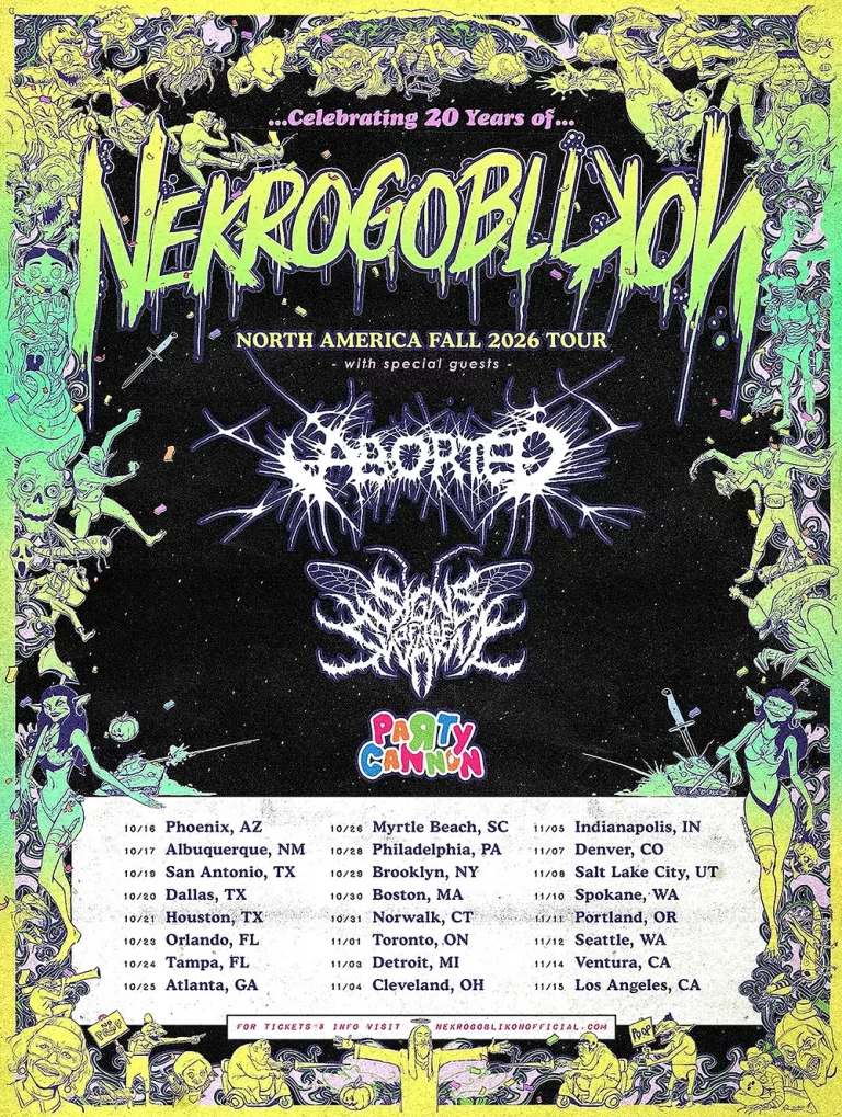 Nekrogoblikon Announce 20th Anniversary Tour with Atlanta Date at Buckhead Theatre