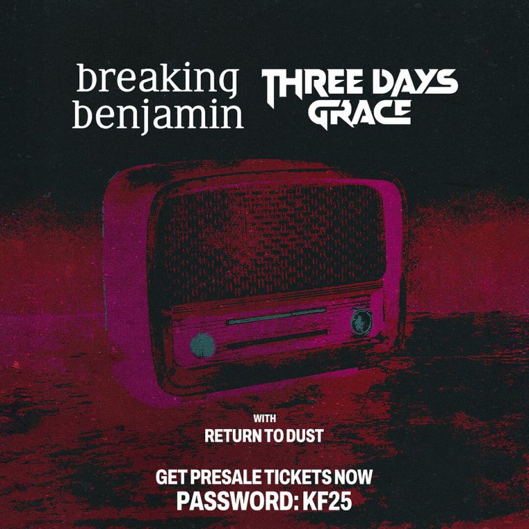 PRESALE: Breaking Benjamin + Three Days Grace Co-Headliner
