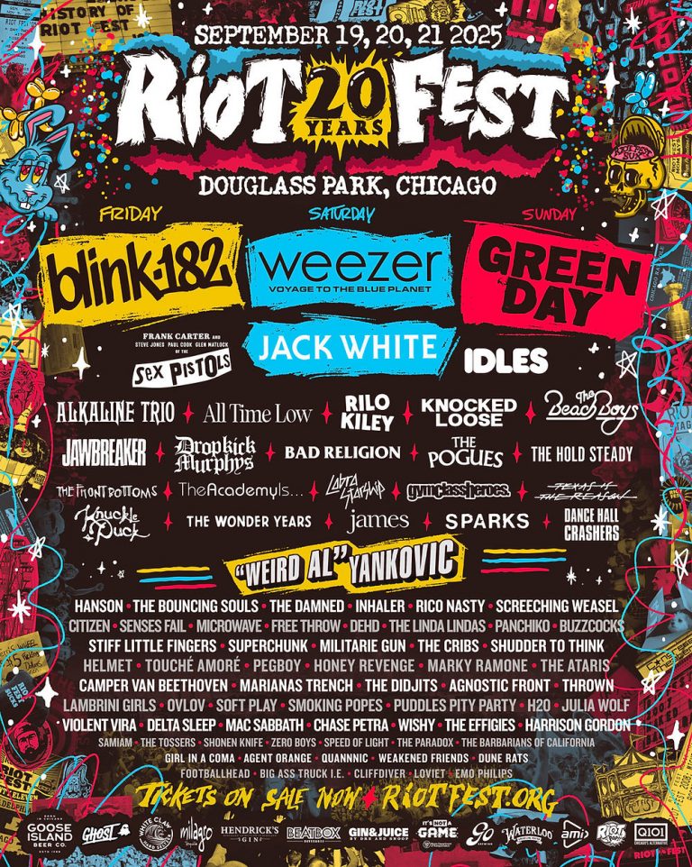 Riot Fest 2025 Unleashes Massive Lineup with Blink-182, Weezer, and Green Day