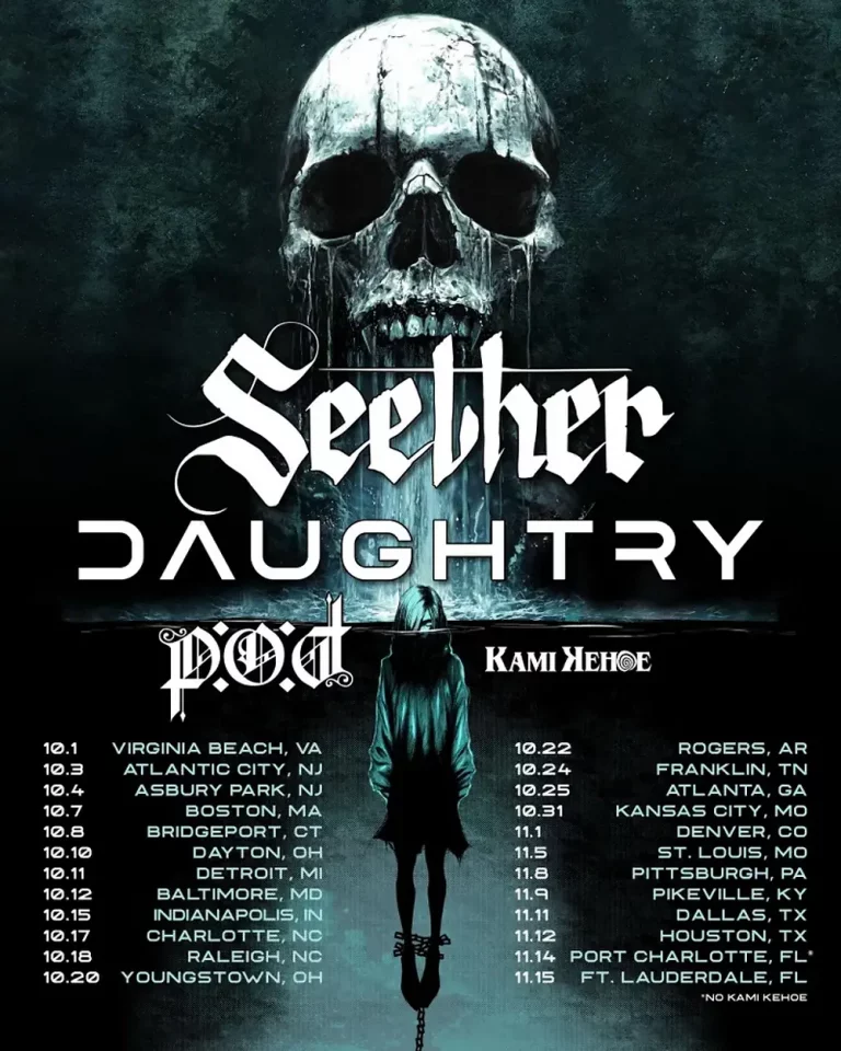 SEETHER AND DAUGHTRY ANNOUNCE 2025 CO-HEADLINE TOUR