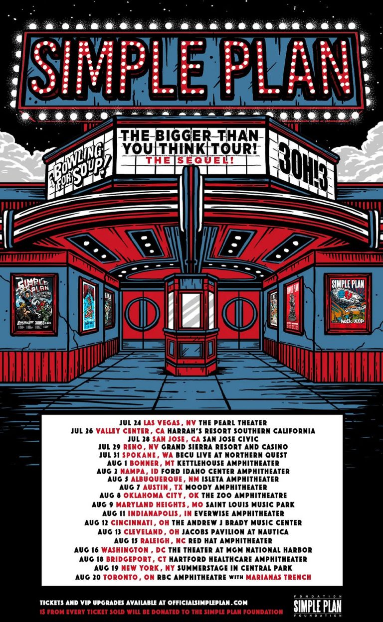 Simple Plan Announces “Bigger Than You Think! Tour – The Sequel!”