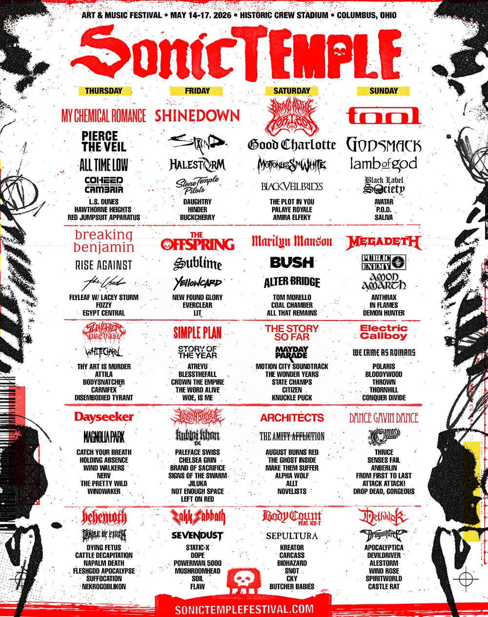 2026 Sonic Temple Lineup