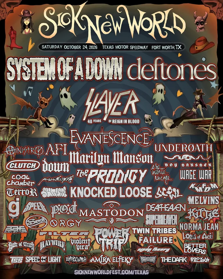 SYSTEM OF A DOWN AND DEFTONES TO INAUGURATE SICK NEW WORLD TEXAS