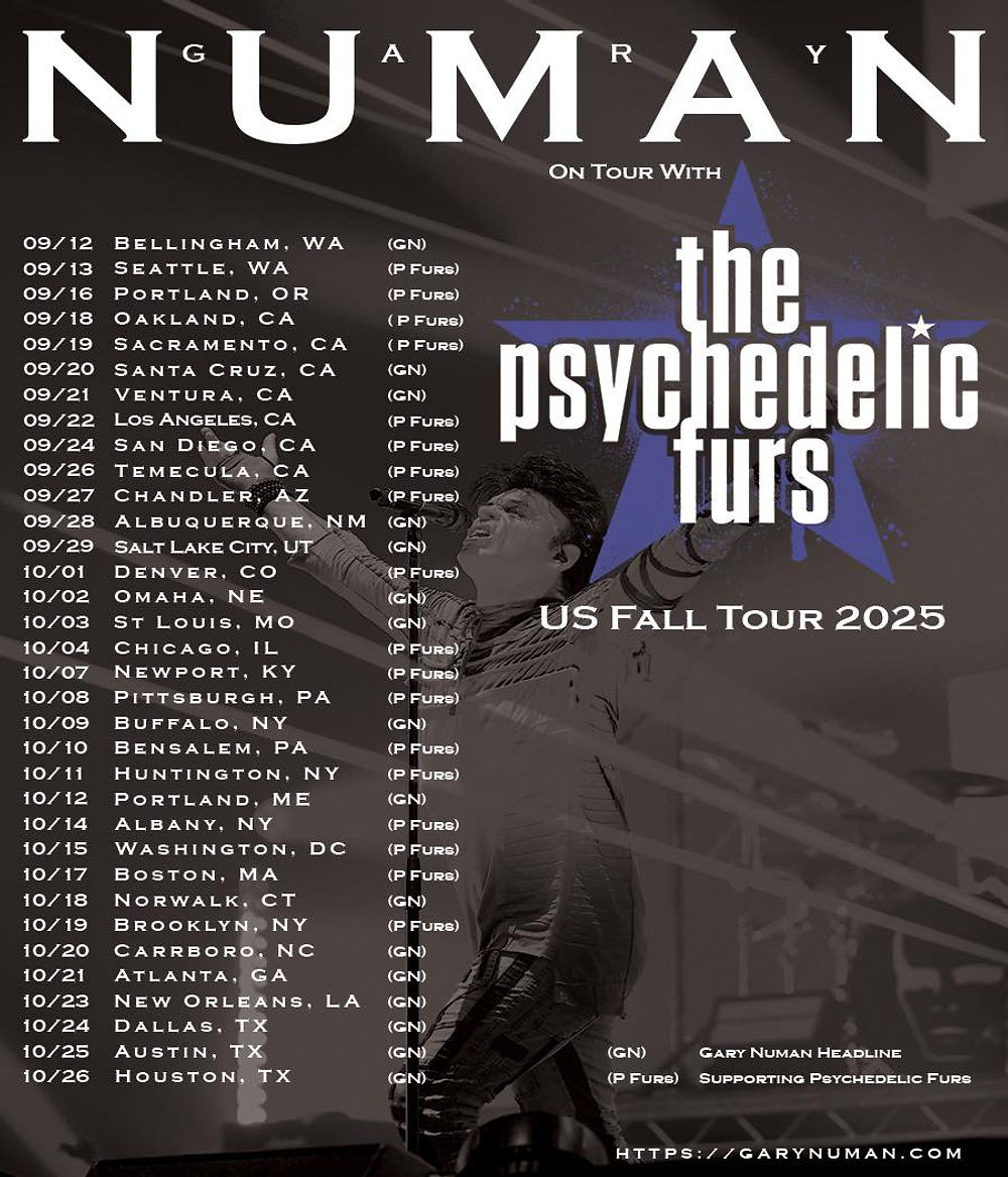 The Psychedelic Furs + Gary Numan 2025 Tour: Post-Punk Meets Synth-Pop Royalty