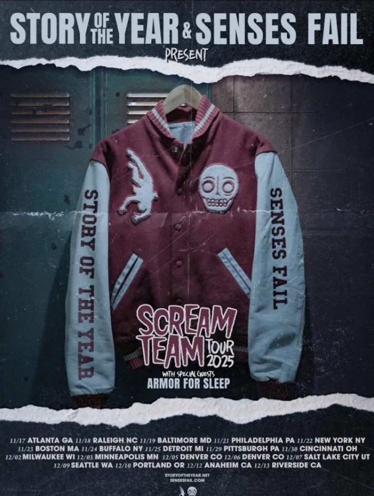Story of the Year and Senses Fail Announce The Scream Team Tour Fall 2025