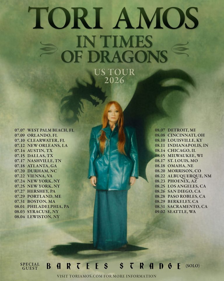 Tori Amos Announces 2026 “In Times of Dragons Tour” With Full U.S. Dates