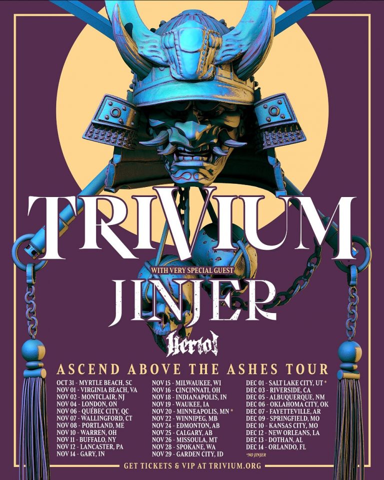 TRIVIUM ANNOUNCE FALL 2025 HEADLINE TOUR