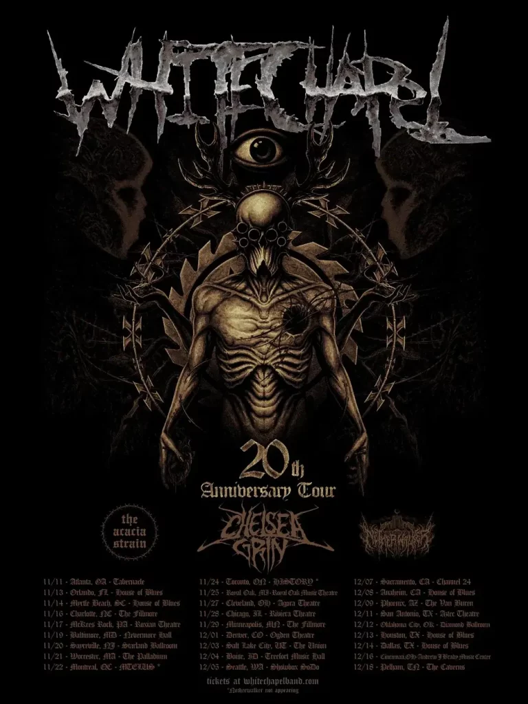 Whitechapel Announce 20th Anniversary Tour with Atlanta Date at Tabernacle
