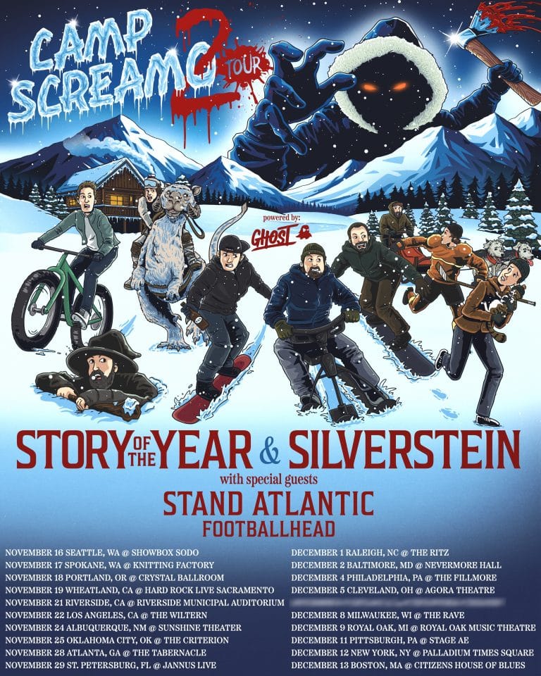 STORY OF THE YEAR AND SILVERSTEIN ANNOUNCE CAMP SCREAMO 2 TOUR WITH ATLANTA DATE AT THE TABERNACLE