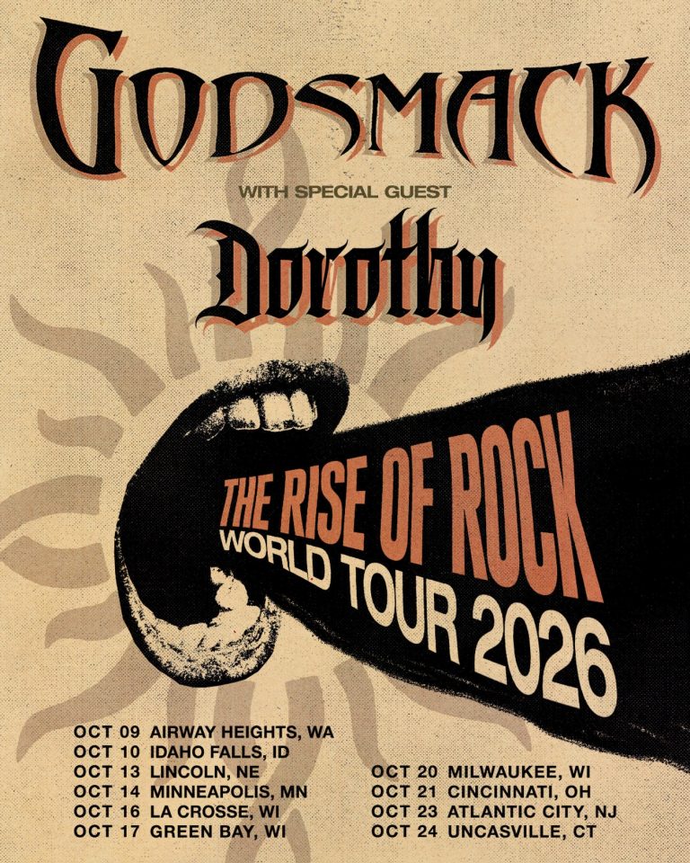 GODSMACK ANNOUNCES THE RISE OF ROCK WORLD TOUR 2026