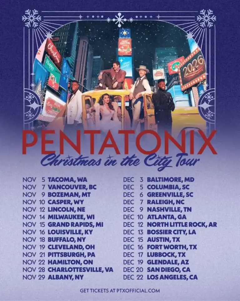 PENTATONIX ANNOUNCES CHRISTMAS IN THE CITY TOUR WITH ATLANTA DATE AT STATE FARM ARENA
