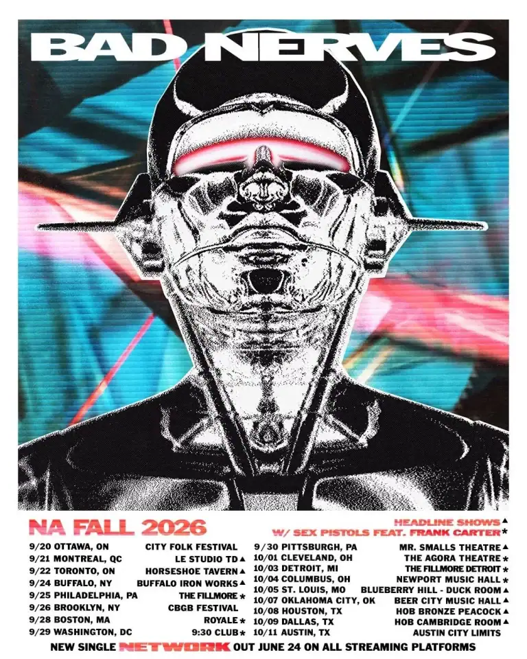 BAD NERVES ANNOUNCES NA FALL 2026 TOUR