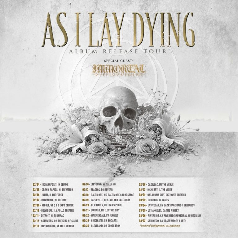 AS I LAY DYING ANNOUNCES ALBUM RELEASE TOUR