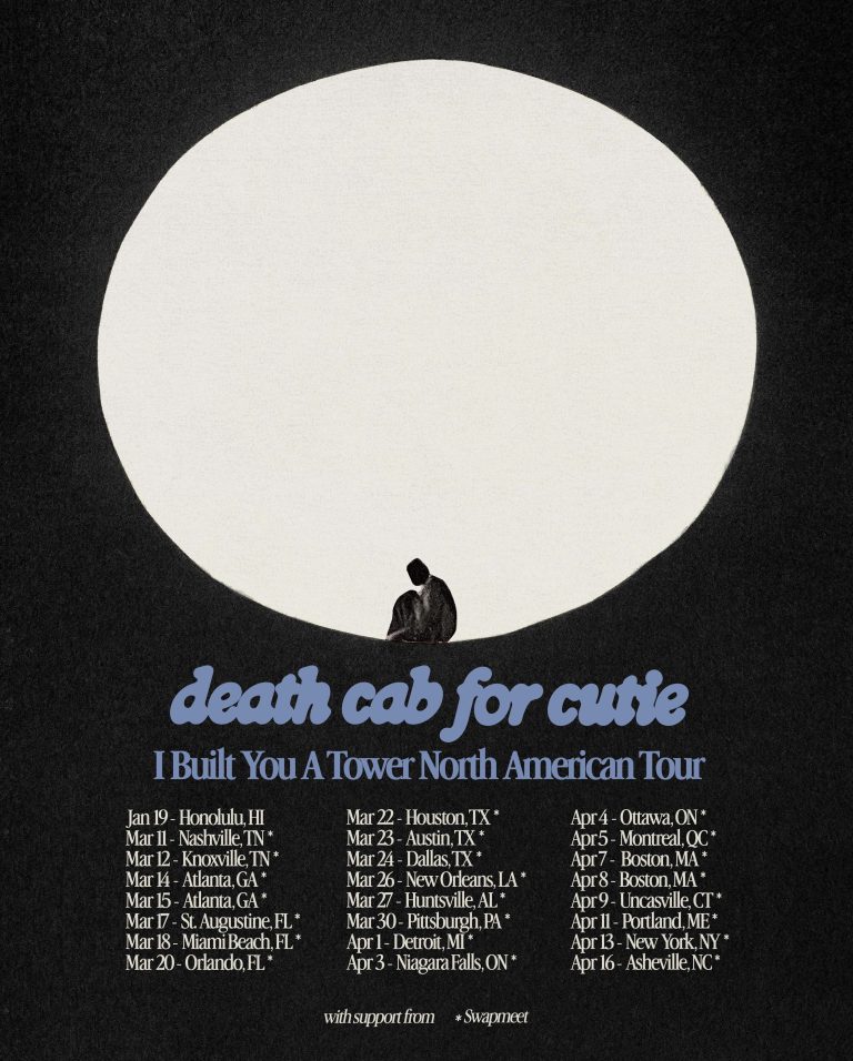 DEATH CAB FOR CUTIE ANNOUNCES I BUILT YOU A TOWER NORTH AMERICAN TOUR WITH ATLANTA DATE