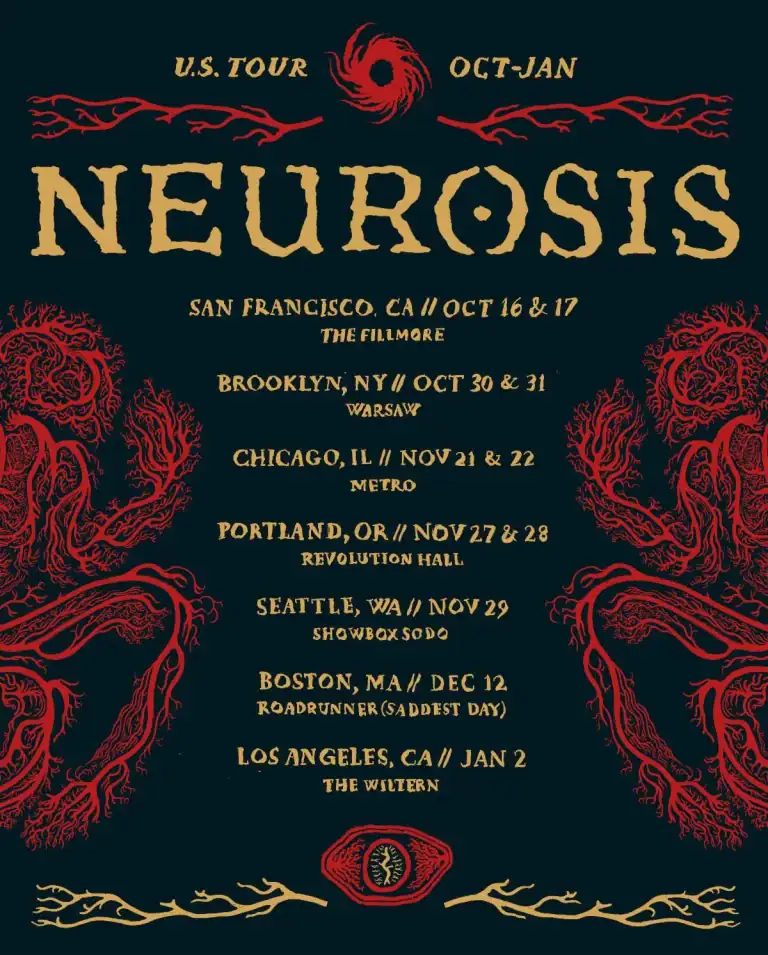 NEUROSIS ANNOUNCES U.S. TOUR