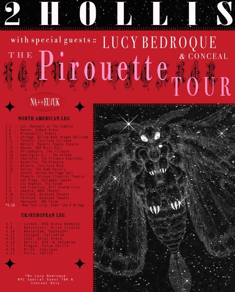 2HOLLIS ANNOUNCES THE PIROUETTE TOUR WITH ATLANTA DATE AT COCA-COLA ROXY