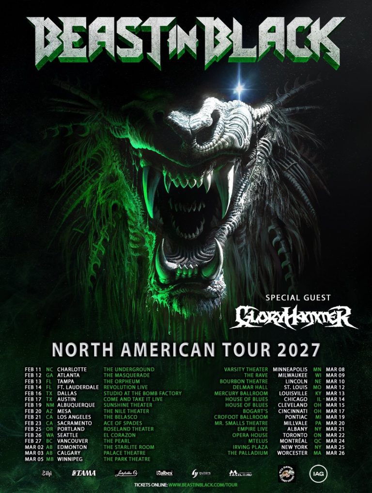 BEAST IN BLACK ANNOUNCES NORTH AMERICAN TOUR 2027 WITH ATLANTA DATE AT THE MASQUERADE