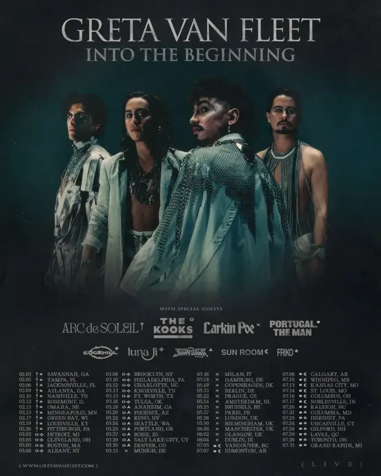 GRETA VAN FLEET ANNOUNCES INTO THE BEGINNING WITH ATLANTA DATE AT STATE FARM ARENA