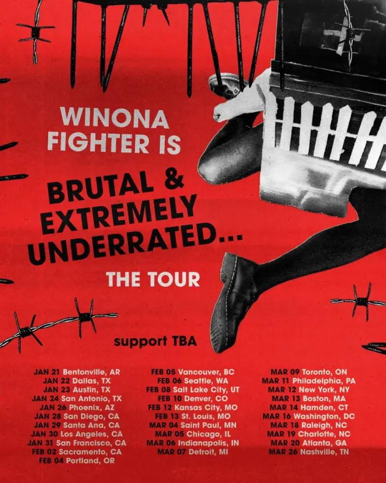 WINONA FIGHTER ANNOUNCES WINONA FIGHTER IS BRUTAL & EXTREMELY UNDERRATED… THE TOUR WITH ATLANTA DATE AT THE LOFT